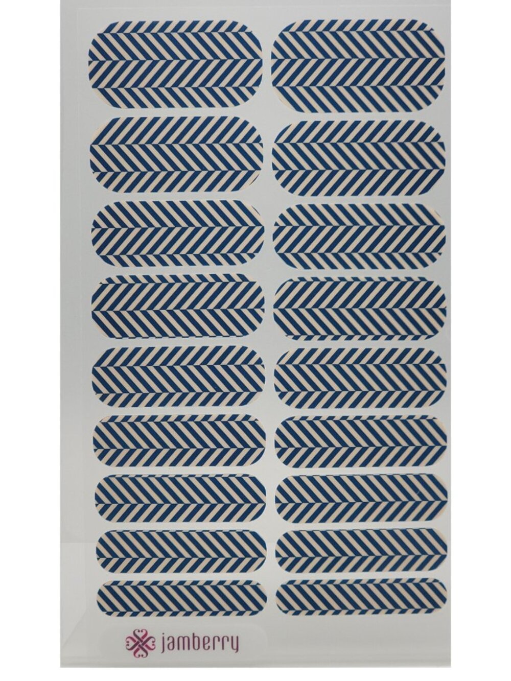 Jamberry Nail Wraps, Slatted Herringbone, Full Sheet